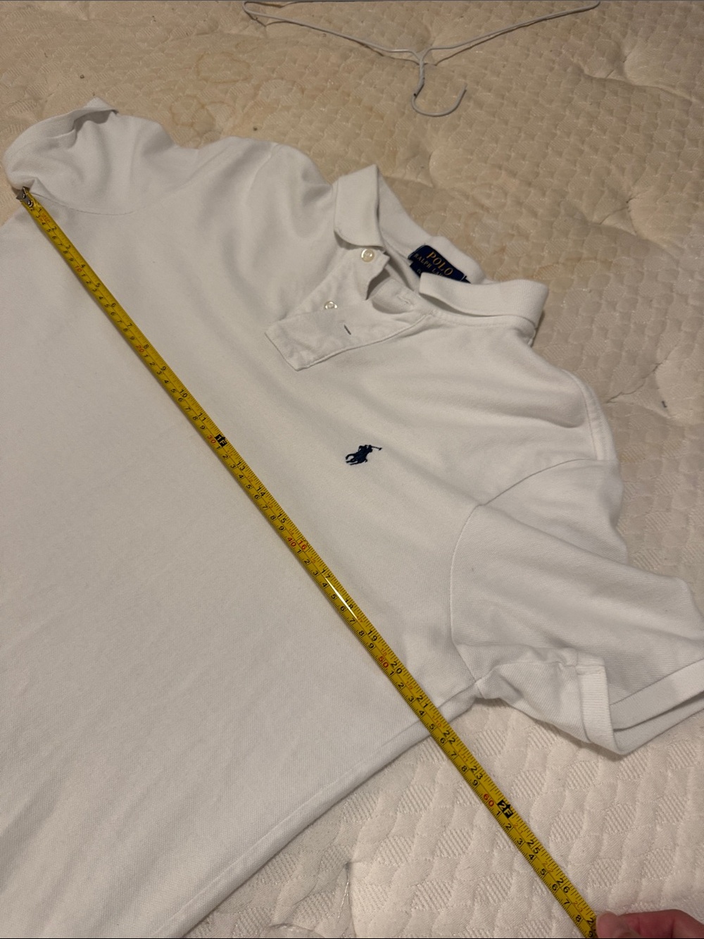 Polo by Ralph Lauren White Polo with Navy Pony Logo